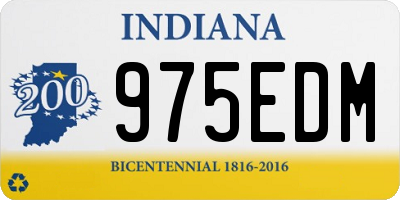 IN license plate 975EDM