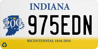 IN license plate 975EDN