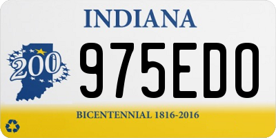 IN license plate 975EDO