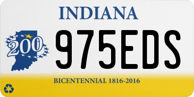 IN license plate 975EDS