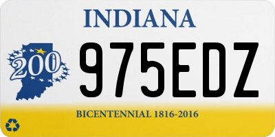 IN license plate 975EDZ