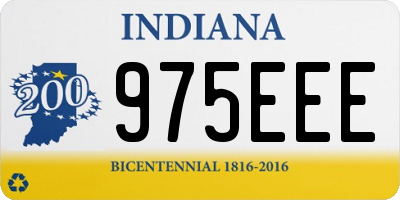 IN license plate 975EEE