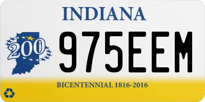 IN license plate 975EEM