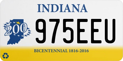 IN license plate 975EEU
