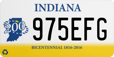 IN license plate 975EFG