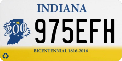 IN license plate 975EFH