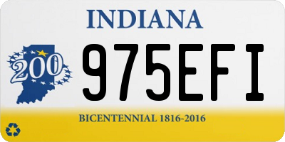 IN license plate 975EFI