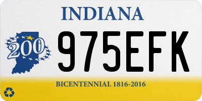 IN license plate 975EFK