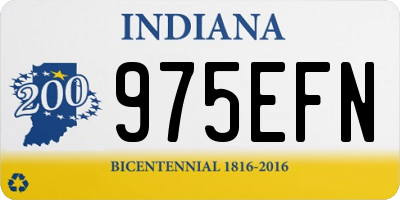 IN license plate 975EFN