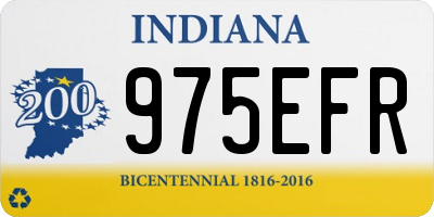 IN license plate 975EFR