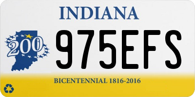 IN license plate 975EFS