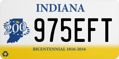 IN license plate 975EFT