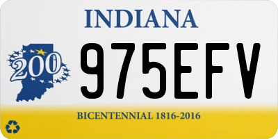 IN license plate 975EFV