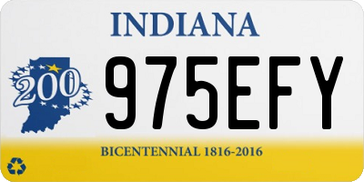 IN license plate 975EFY