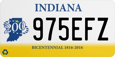 IN license plate 975EFZ