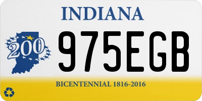 IN license plate 975EGB