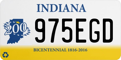 IN license plate 975EGD