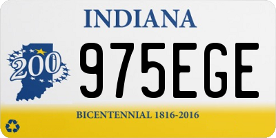 IN license plate 975EGE