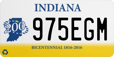 IN license plate 975EGM