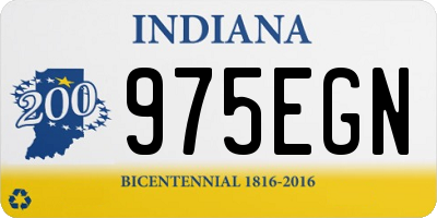 IN license plate 975EGN