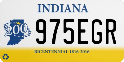 IN license plate 975EGR