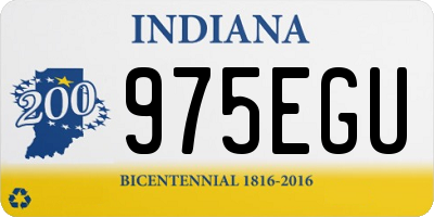 IN license plate 975EGU