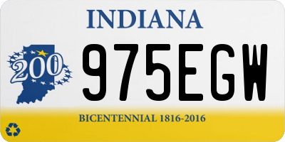 IN license plate 975EGW