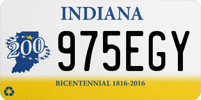 IN license plate 975EGY