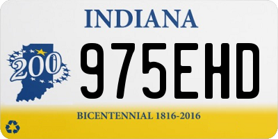 IN license plate 975EHD