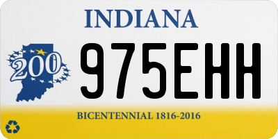IN license plate 975EHH