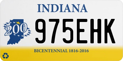 IN license plate 975EHK