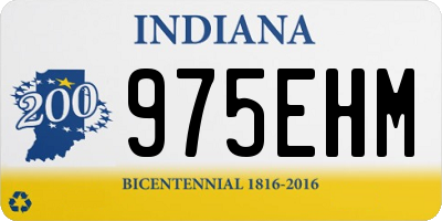 IN license plate 975EHM