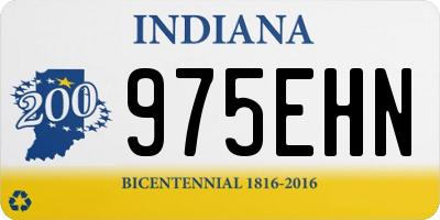 IN license plate 975EHN