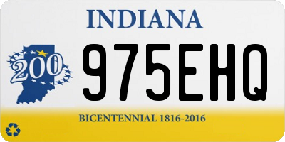 IN license plate 975EHQ