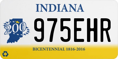 IN license plate 975EHR