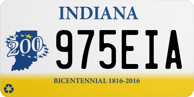 IN license plate 975EIA