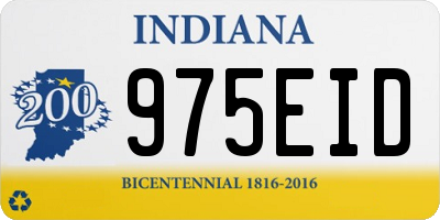 IN license plate 975EID