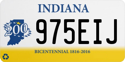 IN license plate 975EIJ