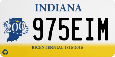 IN license plate 975EIM