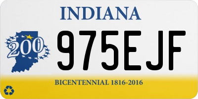 IN license plate 975EJF
