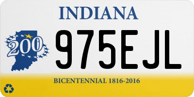 IN license plate 975EJL