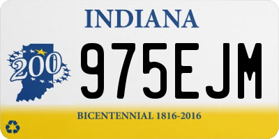 IN license plate 975EJM