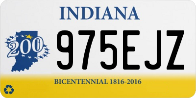 IN license plate 975EJZ