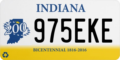 IN license plate 975EKE