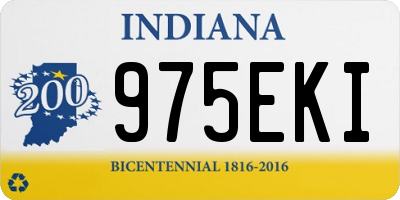 IN license plate 975EKI
