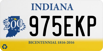 IN license plate 975EKP