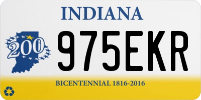 IN license plate 975EKR