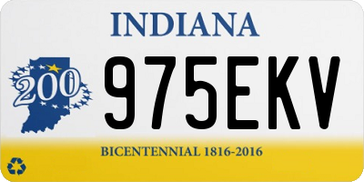 IN license plate 975EKV