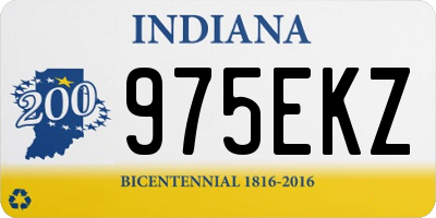 IN license plate 975EKZ