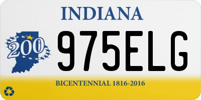 IN license plate 975ELG